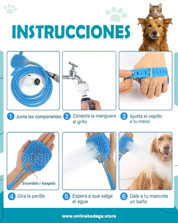 MANGUERA DE BAÑO PARA MASCOTAS
