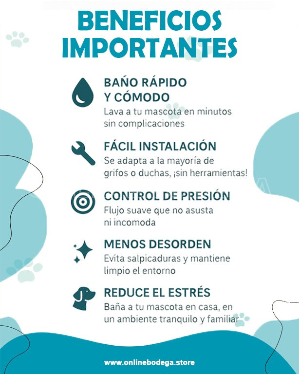 MANGUERA DE BAÑO PARA MASCOTAS